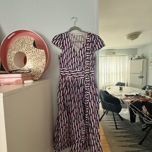 Vintage Marc Jacobs Arrow Print Wrap Dress